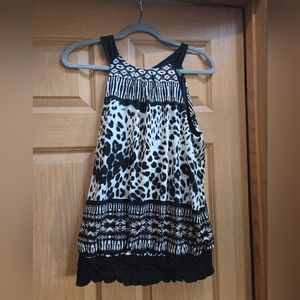 Stylish Black and White Womans Top